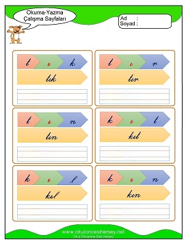 ı sesi Grubu Çalışma Sayfaları